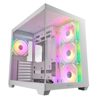 DEEPCOOL CG530 4F 白色/顯卡41/ATX/U高16/全景玻璃透側/360mm/背插