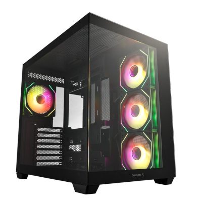 DEEPCOOL CG530 4F 黑色/顯卡41/ATX/U高16/全景玻璃透側/360mm/背插