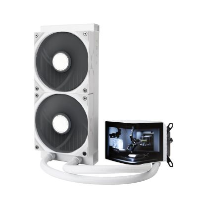 PANORAMA 240 白色 無光風扇/6.5″AMOLED曲面螢幕/Asetek8.5 V2/6年保/螢幕2年保