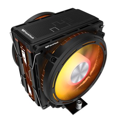 darkFlash E400 PLUS 黑 (四銅管/ARGB/TDP 235W/LED數字顯示)