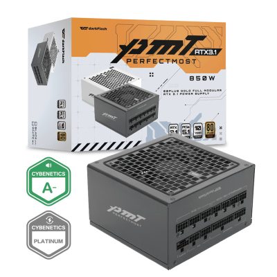 darkFlash PMT850(850W) 雙8/金牌/全模組/ATX3.1(PCIe 5.1)/主日系/10年保