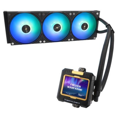 利民 Frozen Warframe 360 ARGB 黑/2.4时可磁吸液晶/5年保