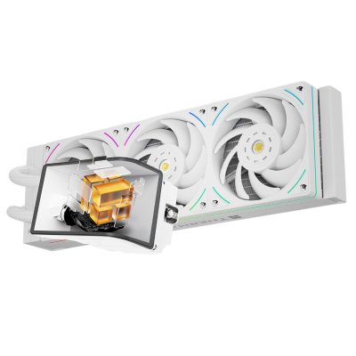 利民 Wonder Vision 360 UB ARGB 白/6.67″AMOLED曲面水冷頭/一體式風扇/6年保