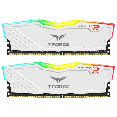 十銓 T-Force DELTA RGB DDR4 3200 32G(16G*2) 白 CL16
