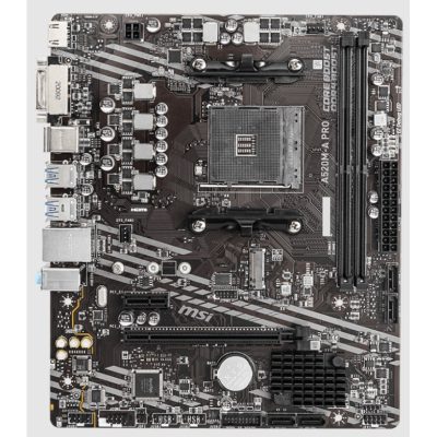 微星 A520M-A PRO(M-ATX/1D1H/LAN 1Gb/註四年/2DIMM)6相供電