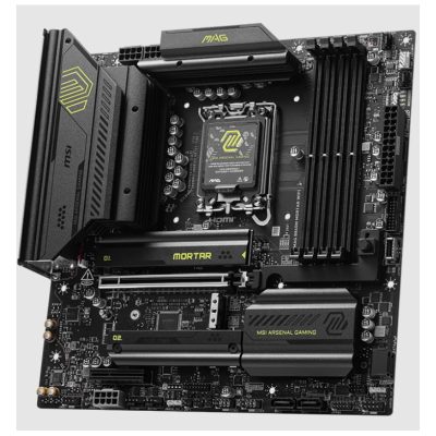 微星 MAG B860M MORTAR WIFI(M-ATX/Intel 5G+Wi-Fi 7/註五年)12+1+1+1相供電