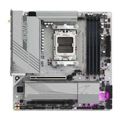 技嘉 B650M AORUS ELITE AX ICE(M-ATX/LAN 2.5G+無線/註五年)12+2+2相供電