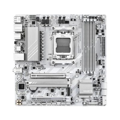 技嘉 B850M DS3H ICE(M-ATX/LAN2.5G/註四年/雪白)8+2+2相供電