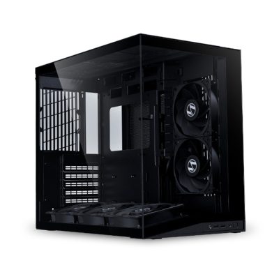 聯力 O11 Dynamic Mini V2 FLOW 黑 卡40/U高16/全景玻璃/無風扇/僅支援5slots/背插(限ATX)/內含12CM PWM反向風扇5顆