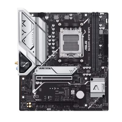 華碩 B650M-AYW WIFI(M-ATX/LAN 2.5G+無線/註五年/2DIMM)11相供電