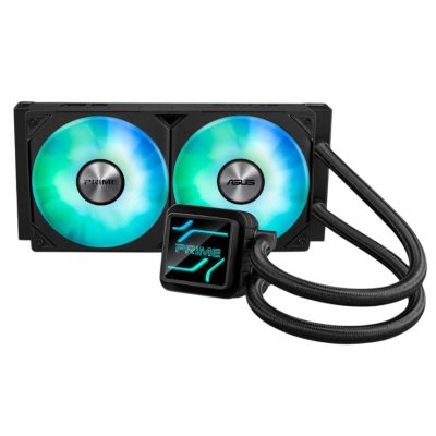 華碩 Prime LC 240 ARGB 水冷 /可替換無限鏡上蓋/一體式風扇/厚:5.2cm/6年