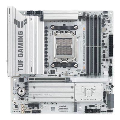 華碩 TUF GAMING B850M-PLUS WIFI7 W(M-ATX/1H1P/LAN 2.5G+無線/銀白色/註五年)14+2+1相供電