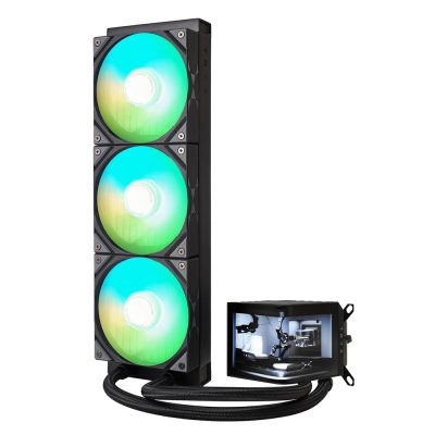 PANORAMA ARGB 360 黑色 6.5″AMOLED曲面螢幕/Asetek8.5代泵浦/6年保/螢幕2年保