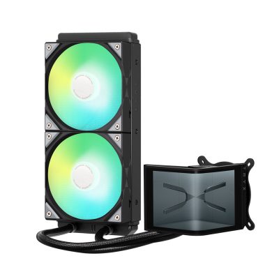 PANORAMA SE ARGB 240 黑色 6.5" AMOLED曲面螢幕/VRM風扇/Asetek8代泵浦/6年保/螢幕2年保