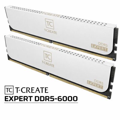 十銓 T-Create EXPERT DDR5-6000 64G(32G*2)-白(CL38/支援XMP&EXPO)促銷（搭整機 現折3000）
