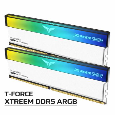 十銓 T-Force XTREEM ARGB 幻鏡 DDR5-7200 48GB(24G*2)-白(CL34/支援XMP&EXPO)