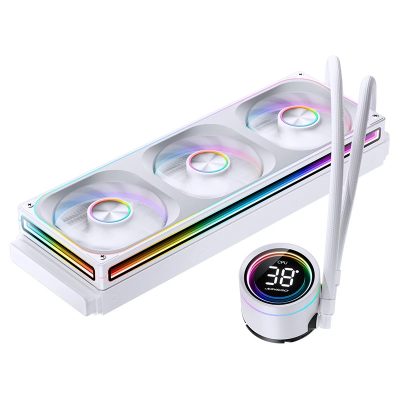 喬思伯 TH-360 白 (液晶顯示水冷頭/一體式無限鏡風扇/TDP300W/五年保)