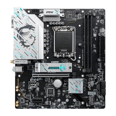 微星 B760M GAMING WIFI(M-ATX/LAN 2.5Gb+無線/註五年/2DIMM)6+1相供電