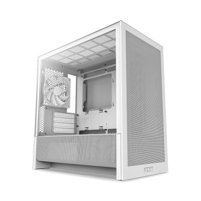恩傑 NZXT H3 FLOW 白色 (M-ATX/內附1風扇/支援7風扇/支援背插BTF/2年保固)