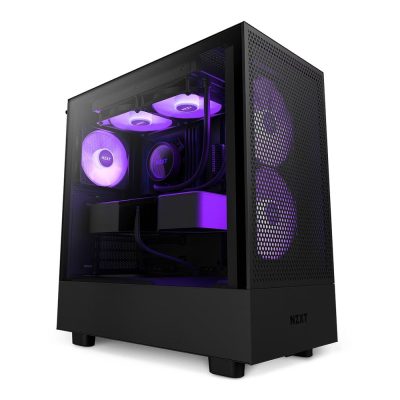 恩傑 NZXT H5 FLOW RGB 黑色 (E-ATX/內附4風扇/支援8風扇/2年保固)
