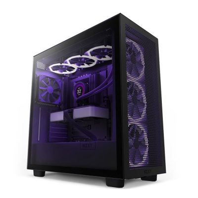 恩傑 NZXT H7 FLOW RGB 黑色 (E-ATX/內附3顆ARGB風扇/支援10風扇/2年保固)