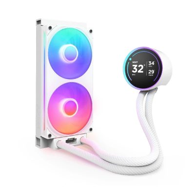 恩傑 NZXT Kraken Elite 240 RGB 白