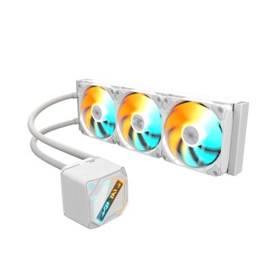 技嘉 GAMING 360 ICE(白) 飛鷹水冷/磁吸式可轉向上蓋/滑扣風扇/(註冊3+2年)