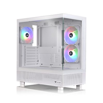 曜越 View 270 TG ARGB V2 白 (ATX/Type-C/全景玻璃透側/內建風扇後1測2/顯卡長42cm/CPU高18cm)