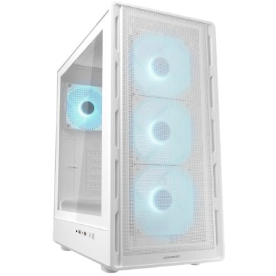 美洲獅 COUGAR AIRFACE PURE PRO 白 (ATX/Type-C/內建風扇前3後1/顯卡32/U高17.5)