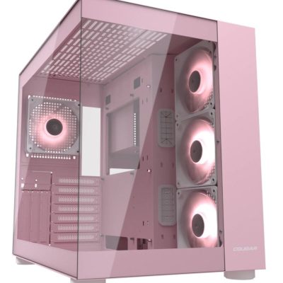 美洲獅 COUGAR FV150 RGB 粉 (ATX/Type-C/內建風扇測3後1/雙艙設計/支援BTF背插/顯卡40/U高18)