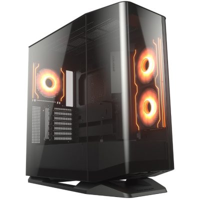 美洲獅 COUGAR FV270 RGB 黑 (E-ATX/Type-C/內建風扇測2下1後1/支援BTF背插/顯卡42/U高18)