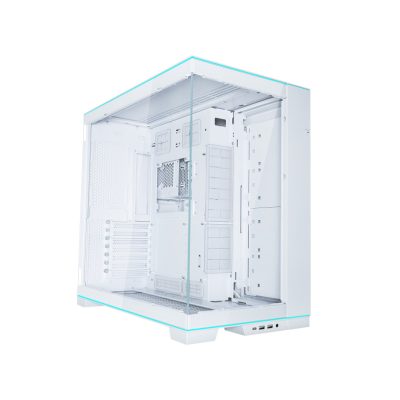 聯力 O11 Dynamic EVO RGB 白 顯卡長45.5/U高16.7/頂底部L型燈條/全景玻璃/E-ATX