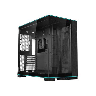 聯力 O11 Dynamic EVO RGB 黑 顯卡長45.5/U高16.7/頂底部L型燈條/全景玻璃/E-ATX