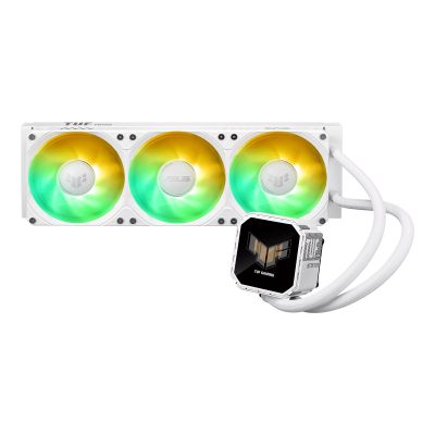 華碩 TUF GAMING LC III 360 ARGB LCD 白 (2.8吋LCD螢幕/360mm/ARGB冷頭/預裝風扇/一體式風扇/6年保)