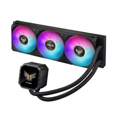 華碩 TUF GAMING LC III 360 ARGB LCD 黑 (2.8吋LCD螢幕/360mm/ARGB冷頭/預裝風扇/一體式風扇/6年保)