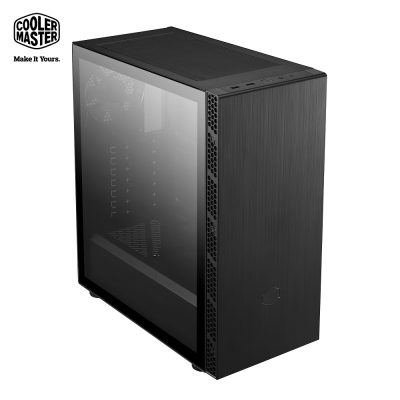 酷碼 MasterBox MB600L V2 標準版 黑/顯卡35cm/ATX/1大/玻璃透側/水冷360mm/內建風扇後1