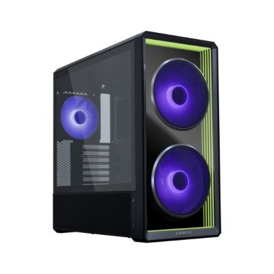 聯力 LANCOOL 217 INF 黑 顯卡長38/U高18/玻璃開孔面板+透側/支援背插/E-ATX/內含風扇前2後1