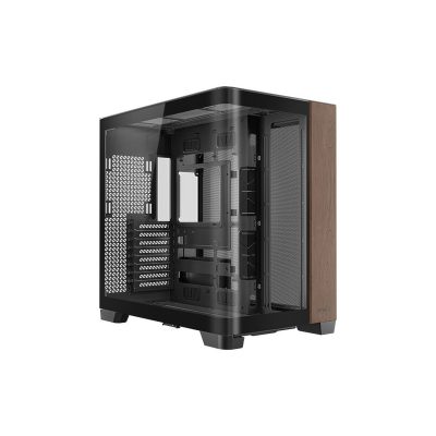 安鈦克 Antec C8 Curve Wood 全景玻璃機殼 (E-ATX/Type-C/無A柱/曲面玻璃/支援背插主板/木紋面版/顯卡440mm/塔散175mm)
