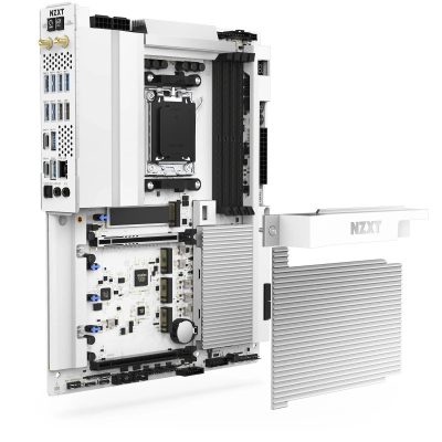 恩傑 NZXT N9 X870E 銀白版 (ATX/LAN 5G+Wi-Fi 7/三年保)