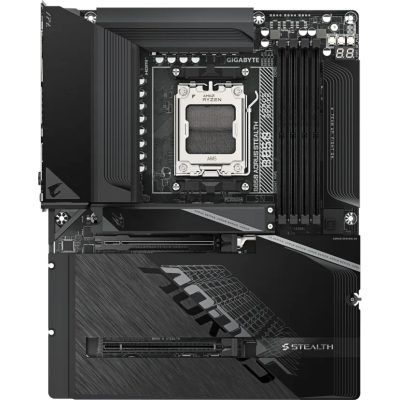 技嘉 B850 AORUS STEALTH (ATX/1H/Realtek 5Gb/Wi-Fi 7+BT 5.4/背插式/註五年)14+2+2相供電