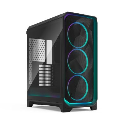 F.D Meshify 3環境燈RGB/黑/顯卡34.9/E-ATX/U高17.4/淺色玻璃透側 (FD-C-MES3A-03)