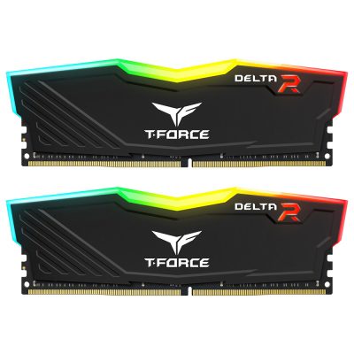 十銓 T-Force DELTA RGB DDR4 3200 32G(16G*2) 黑 CL16（洽業務）