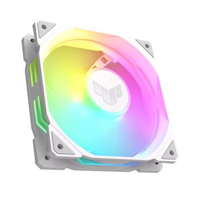 華碩 TUF Gaming TR120 ARGB(白) 風扇/單顆裝/厚28mm/高風壓(量)/PWM/二年保